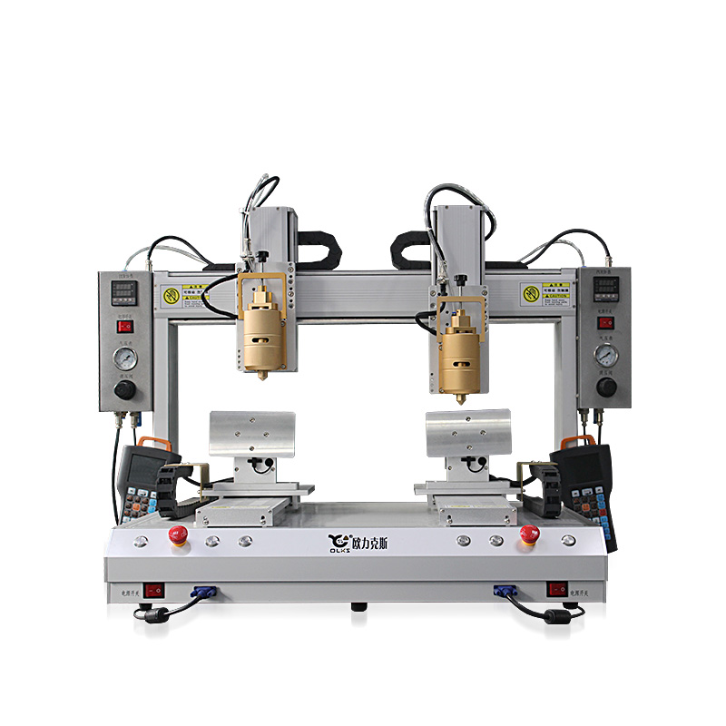 雙頭雙工位PUR熱熔膠點膠機(jī)